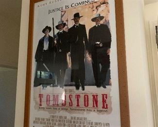 $50~ Tombstone framed poster 