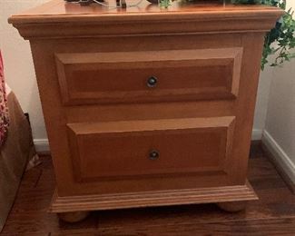 $285~PAIR OF TWO DRAWER NIGHTSTANDS 