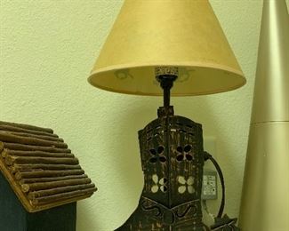 $25~ TWO LIGHTED COWBOY WESTERN BOOT LAMP