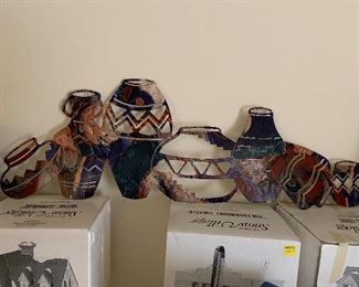 Native American wall hanging (metal)