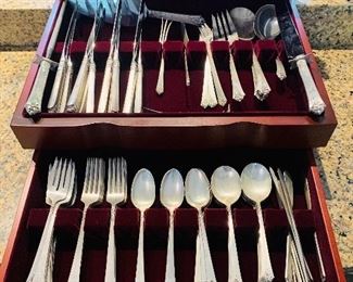 Royal Cres Sterling Flatware, 93 pieces