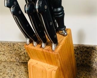Wolfgang Puck Knife set with block