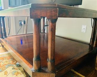Coffee Table with Matching Triagle Side Tables, Henredon