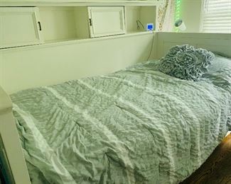 Twin Trundle Bed with Shelving