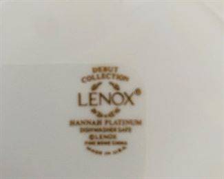 Lenox, Hannah Platinum Dinnerware, Service for 10 plus additional pieces