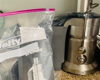 Breville Juicer with manual and attachments