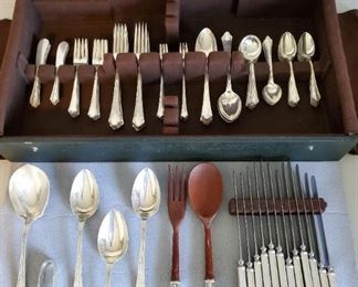 112 Piece Set International Westminster Sterling Silver Flatware