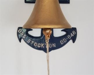 USS Stockton DD-646 brass bell