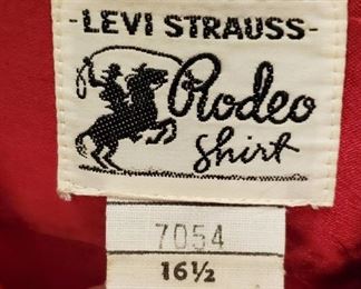 1940s Levi Strauss cowboy shirt