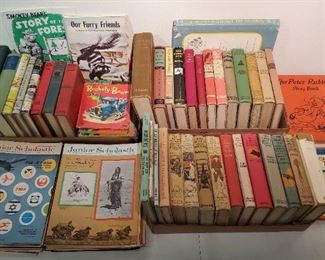 Large lot of vintage children's books including My Book House set.