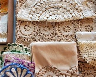 Vintage linens and needlework