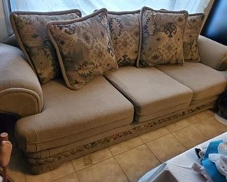 This is a long deep couch perfect for that Couch Potato Weekend with Netflix.