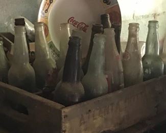 Vintage Atlanta Bottle box, vintage soft drink bottles