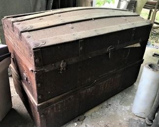 Large antique trunk