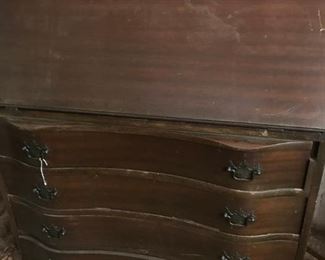 Vintage/antique slant-top mahogany desk