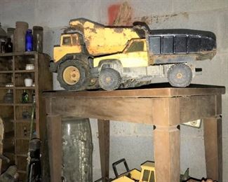Vintage large Tonka dump trucks