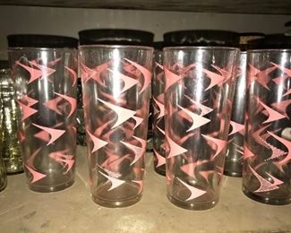 Fun mid-century glassware tumblers