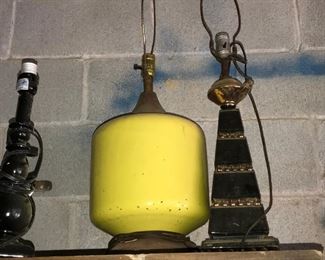 Mid-century modern lamp bases