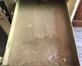 Drawer on antique doctor's cabinet