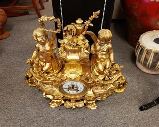 Bronze Dore Mantle Clock LARGE!!! $3500