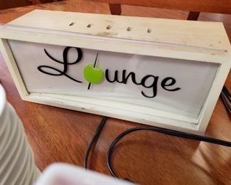 Lounge Sign  $10