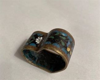 $  10.           C 111    Cloissone heart shape decorative ring