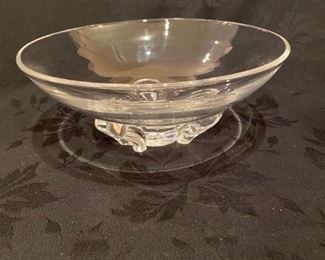 $45              CR 204   Steuben Dish, footed, signed , 8." dia
