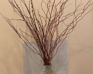 $35              SW 506       Decorative Vase with foliage ,  
                       12.5" H                 