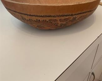   $35        MIsc 4508    Decorative  Wooden Bowl  13" Dia