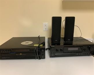 $40   SW4269-4270.   Sony CD and tape player with Insigna speakers