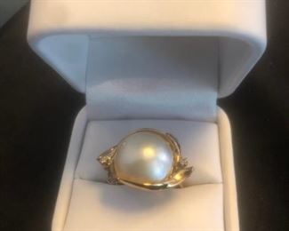 $ 6    JJ27         Pearl Style Ring