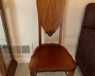 $50        High back side chair