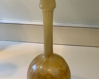 $50   Neker Hand Blown Art Glass Vase, 10" h