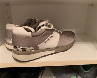 $25     Michael Kors,  9 M, White lace, (gently used)