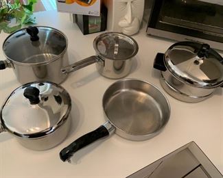 $20        Miscellaneous cookware set 