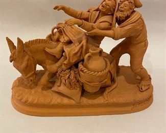 $50   Placenti ware figurine 4" h  x   5.75 w