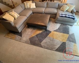 MAX HOME 4 Piece Sectional in TRIUMPH GRANITE