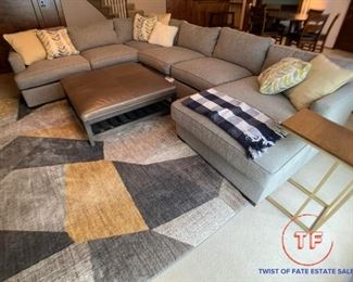 MAX HOME 4 Piece Sectional in TRIUMPH GRANITE