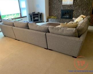 MAX HOME 4 Piece Sectional in TRIUMPH GRANITE