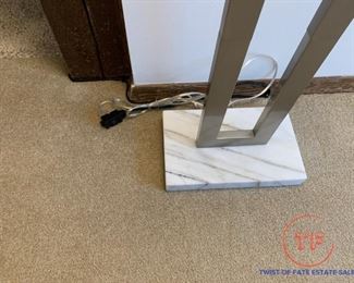 WESTON Window Pane Floor Lamp - Project 62 With Marble Base