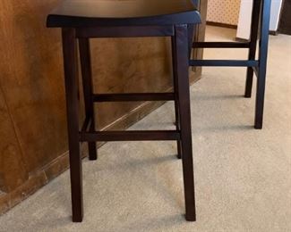 PAIR Wooden Bar Stools