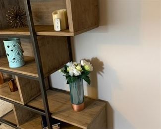 ADJUSTABLE Sliding Shelves Display / Book Case with Metal Frame