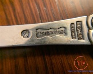 STERLING FLATWARE - Esplanade Pattern by Towle STERLING