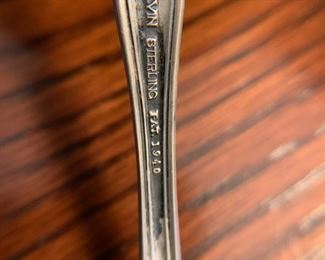 STERLING FLATWARE - Chateau Rose Pattern by Alvin STERLING