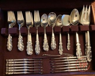STERLING FLATWARE - Chateau Rose Pattern by Alvin STERLING