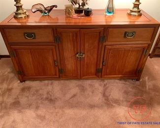 Oriental Themed (Drexel?) Sideboard / Cabinet