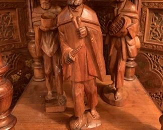 Hand Carved Wood Figures