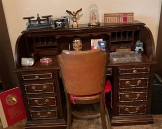 Vintage JASPER CABINET Roll Top Desk