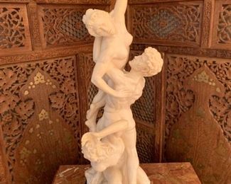Vintage Alabaster Sculpture by A. SANTINI
