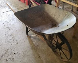 Old wheel barrel